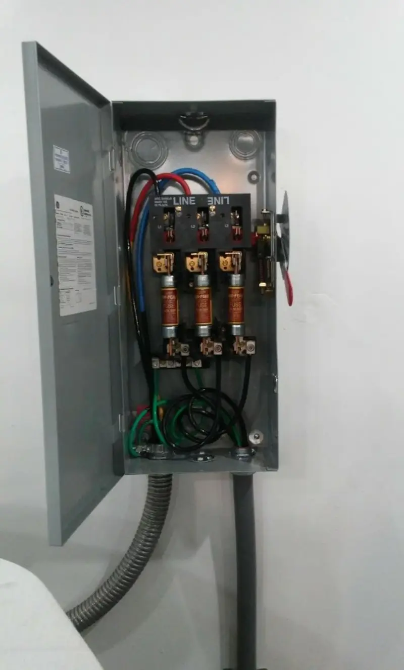 Three-phase disconnect switch installed for Electrical Wiring & Rewiring in Muskegon
