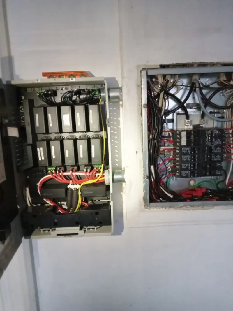 Electrical panel upgrade completed for Security Camera Wiring in Muskegon